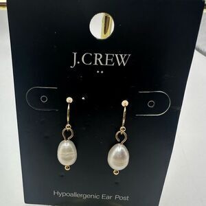 J. Crew Pearl Drop Earrings